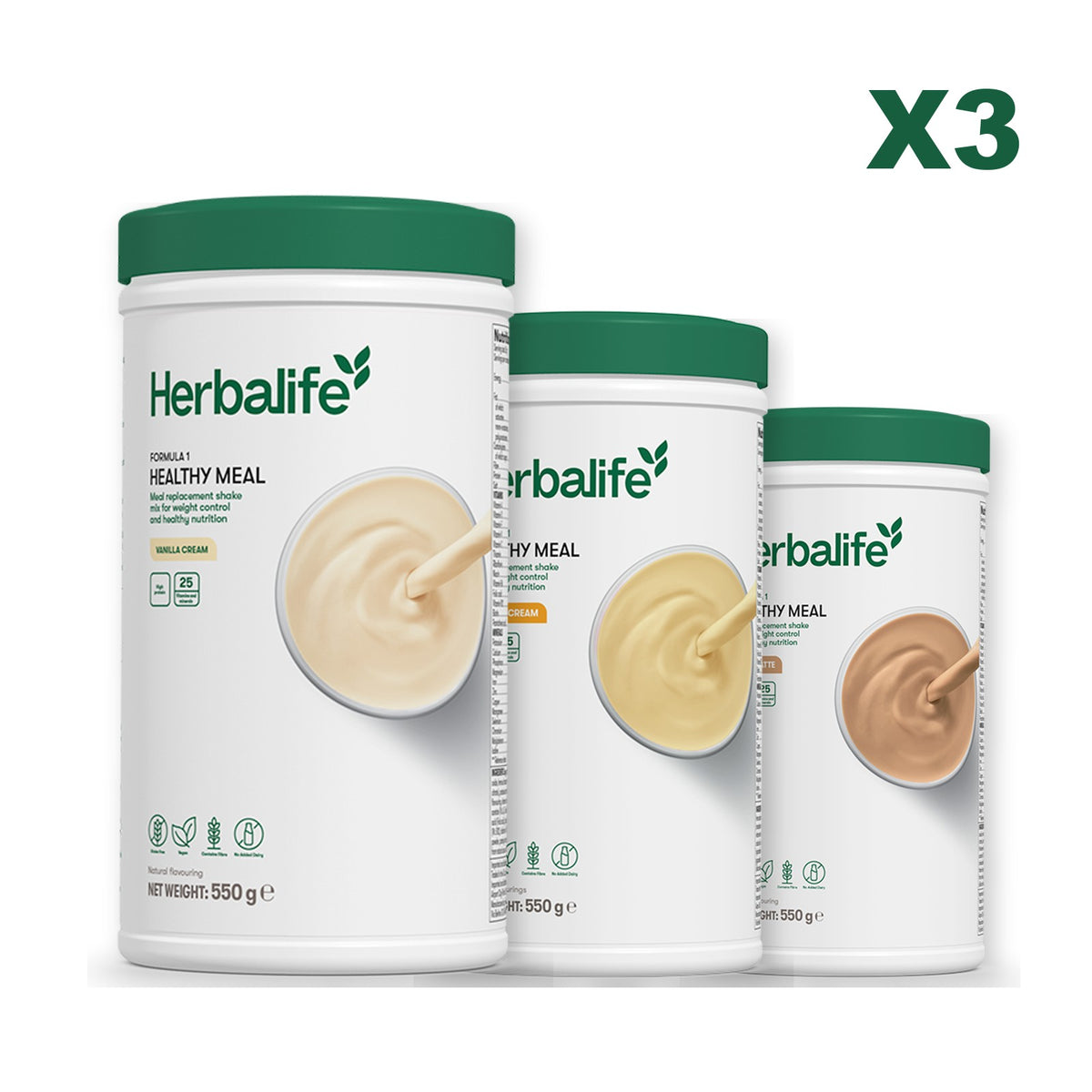 Formula 1 Vanilla plus 2 flavours of your choice - Banana Cream / Cafe Latte