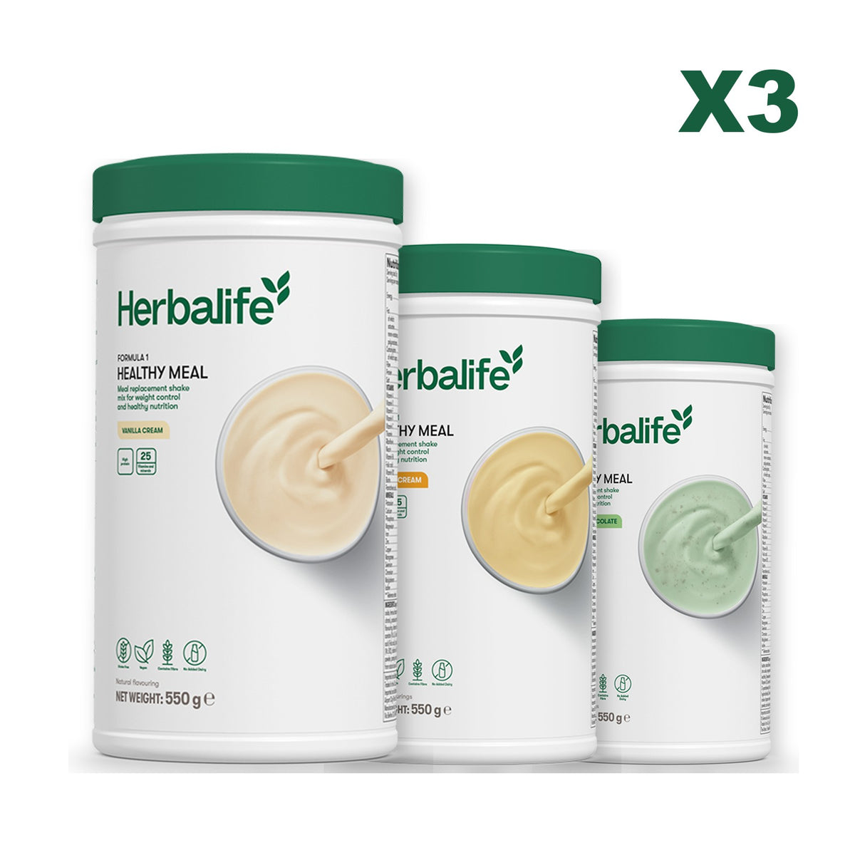 Formula 1 Vanilla plus 2 flavours of your choice - Banana Cream / Mint Chocolate