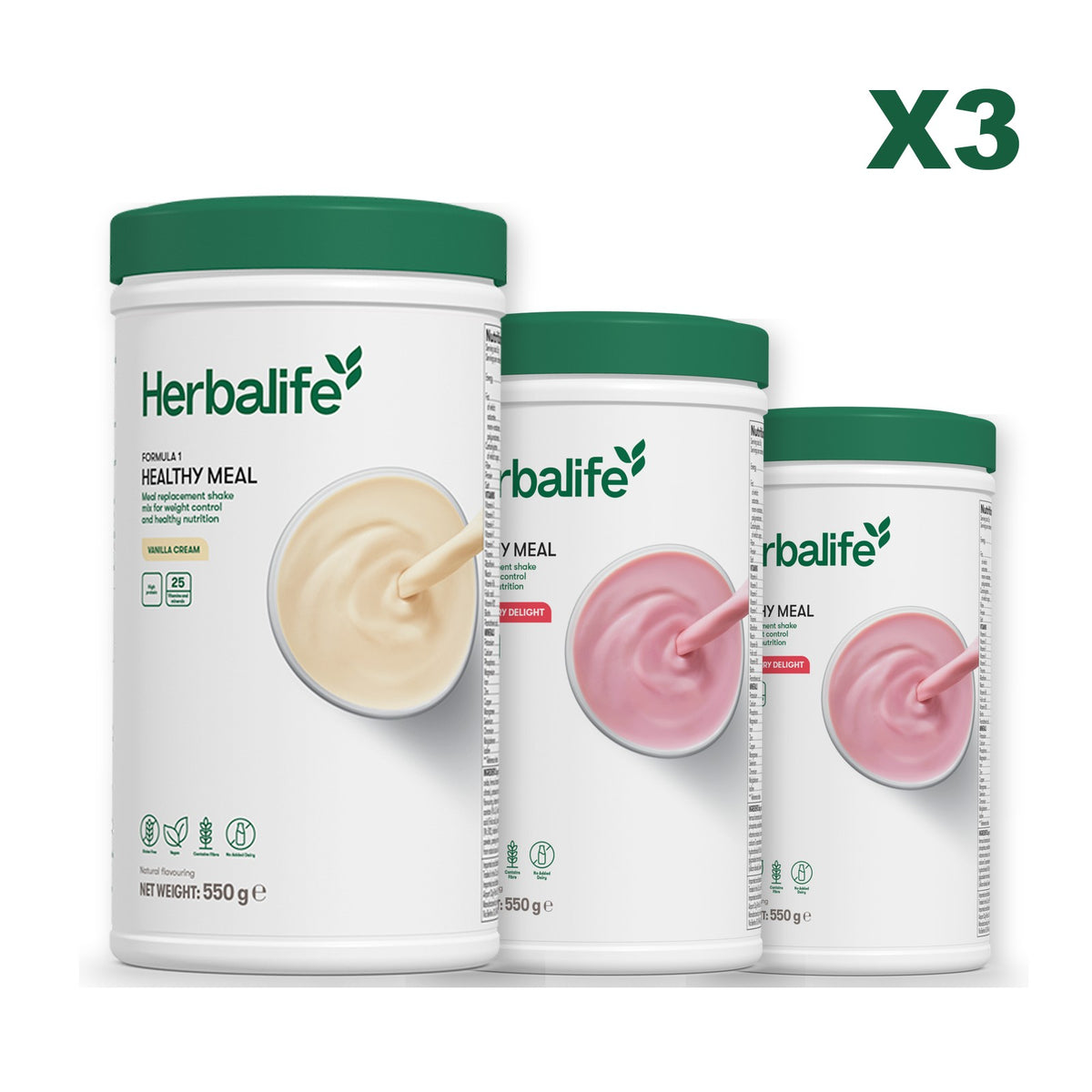 Formula 1 Vanilla plus 2 flavours of your choice - Strawberry / Strawberry