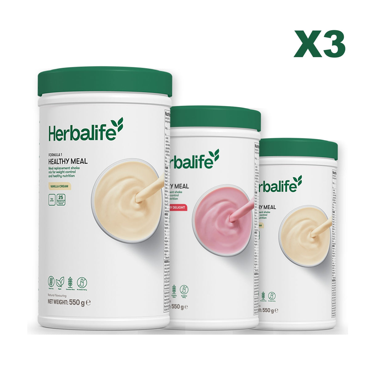 Formula 1 Vanilla plus 2 flavours of your choice - Strawberry / Vanilla