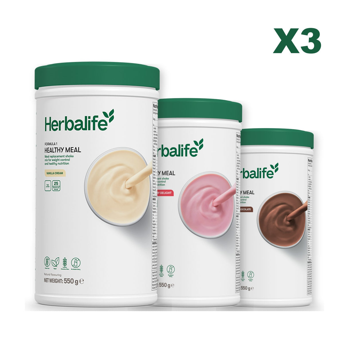 Formula 1 Vanilla plus 2 flavours of your choice - Strawberry / Chocolate