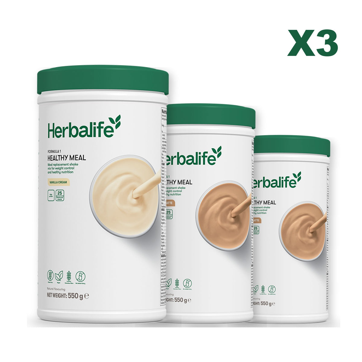 Formula 1 Vanilla plus 2 flavours of your choice - Cafe Latte / Cafe Latte