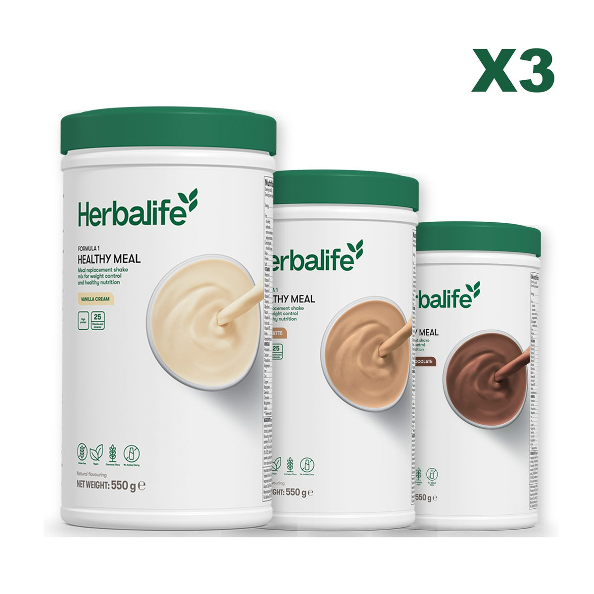 Formula 1 Vanilla plus 2 flavours of your choice - Cafe Latte / Chocolate