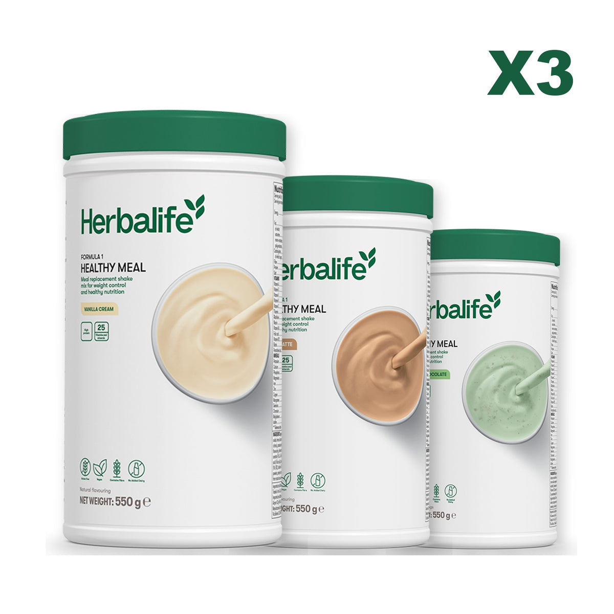 Formula 1 Vanilla plus 2 flavours of your choice - Cafe Latte / Mint Chocolate