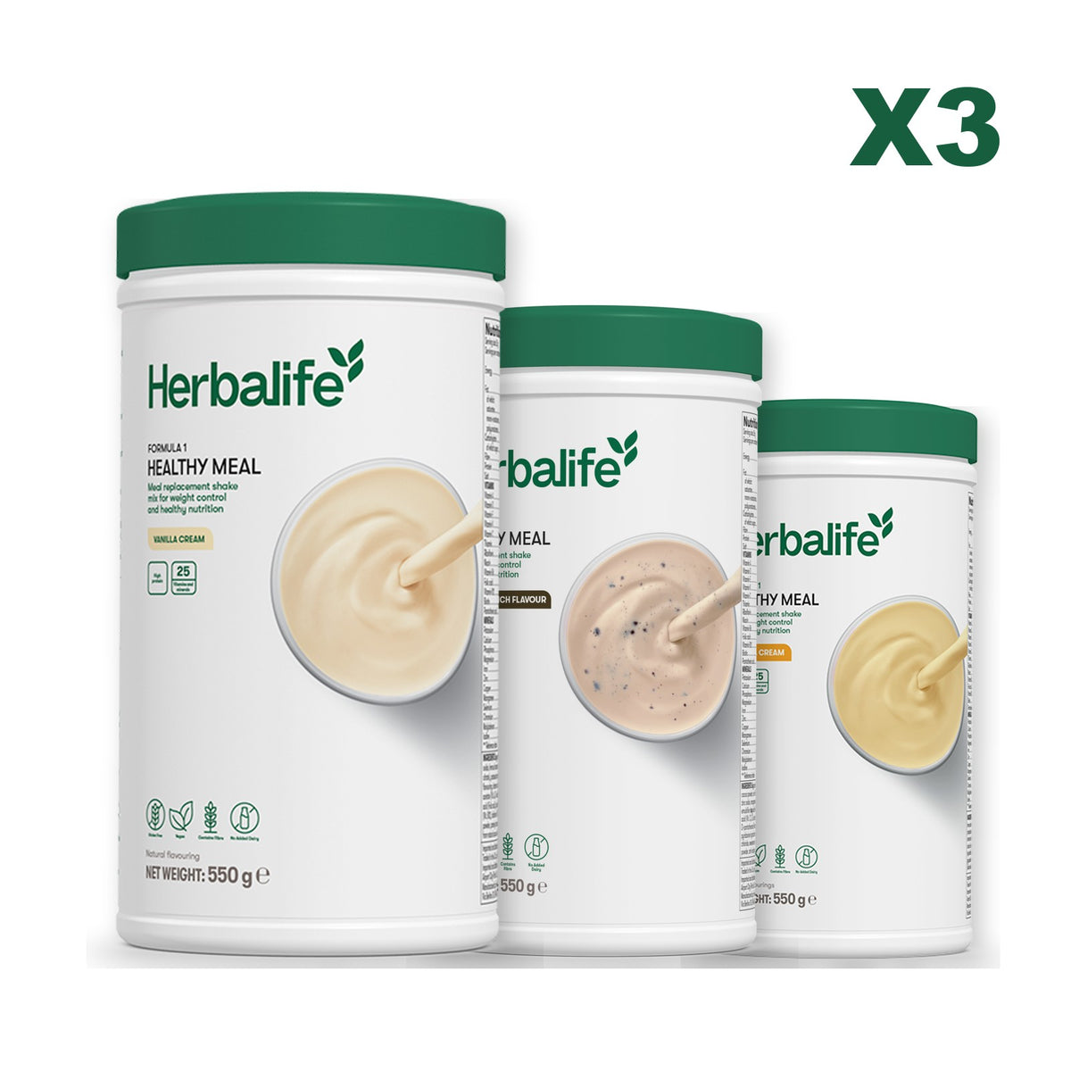 Formula 1 Vanilla plus 2 flavours of your choice - Cookie Crunch / Banana Cream