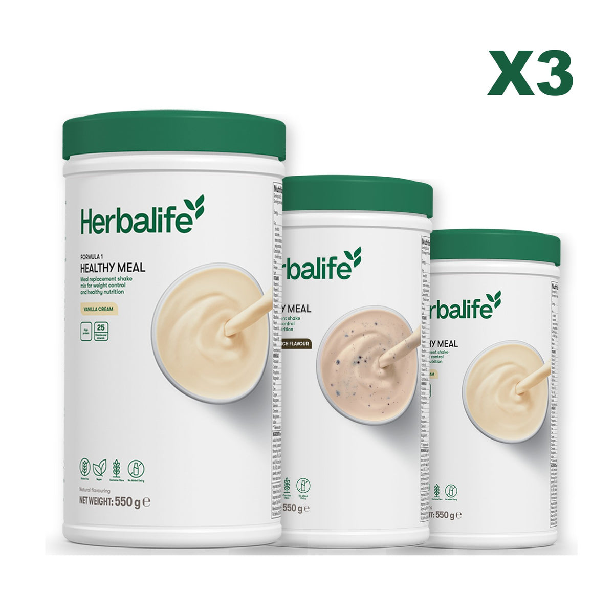 Formula 1 Vanilla plus 2 flavours of your choice - Cookie Crunch / Vanilla