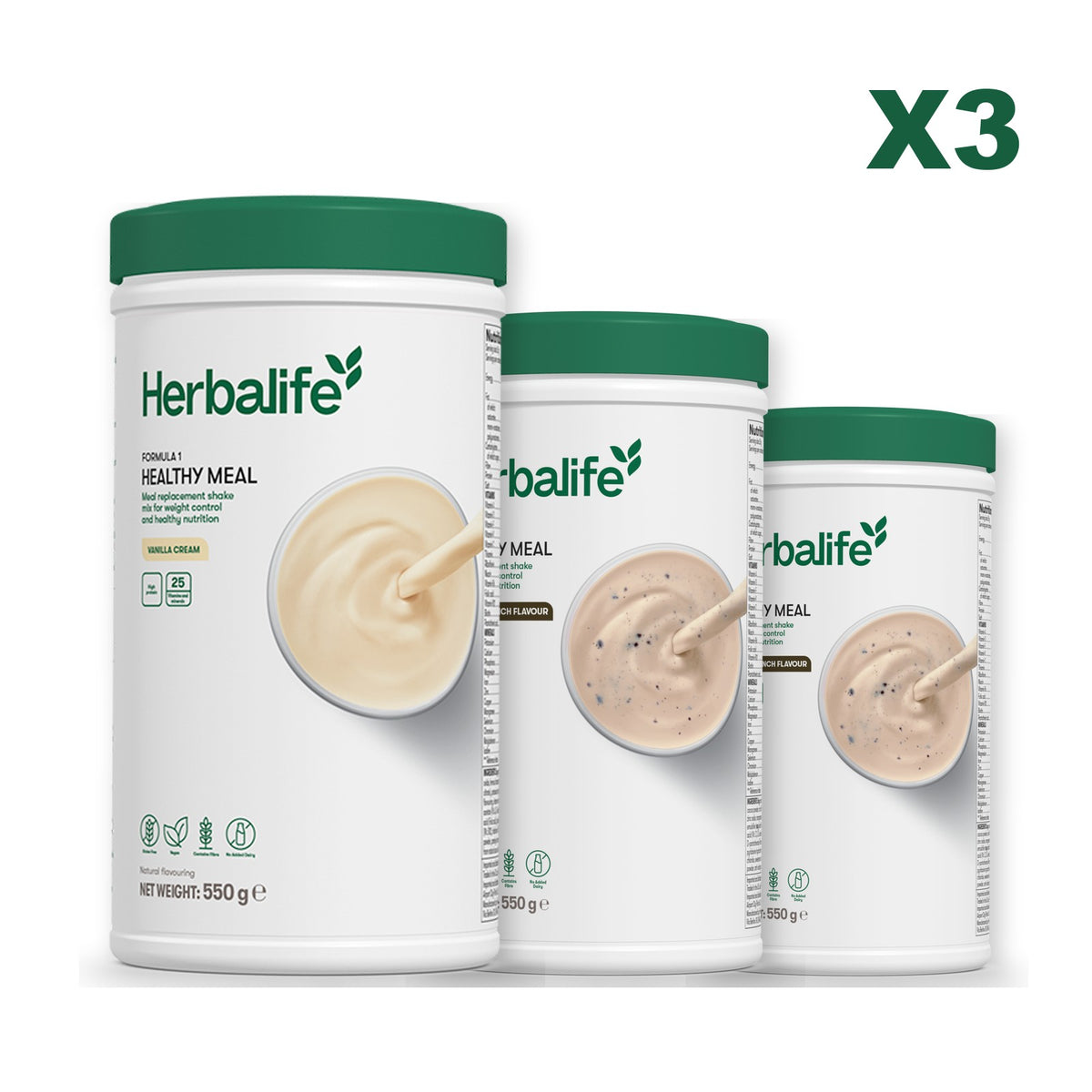 Formula 1 Vanilla plus 2 flavours of your choice - Cookie Crunch / Cookie Crunch