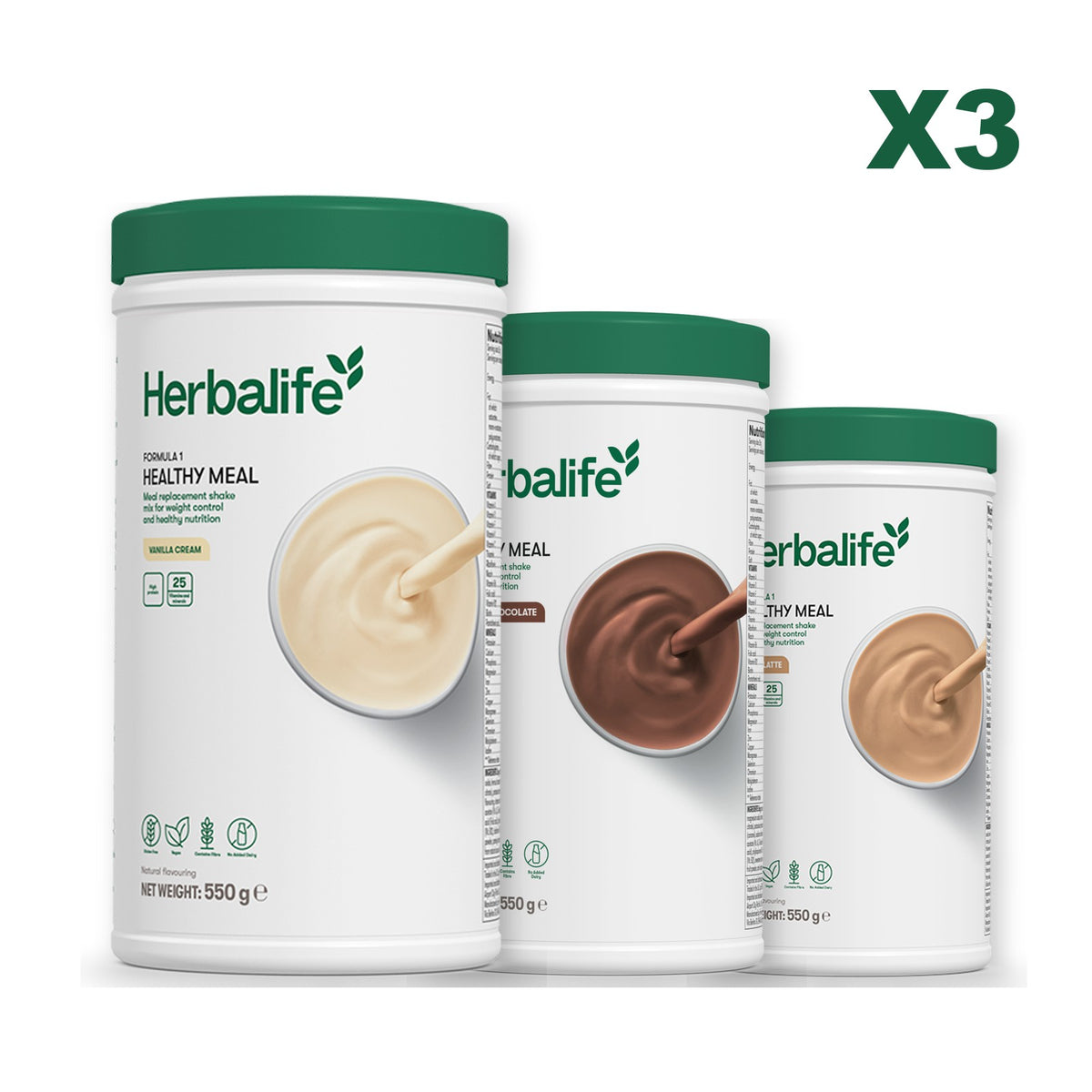 Formula 1 Vanilla plus 2 flavours of your choice - Chocolate / Cafe Latte