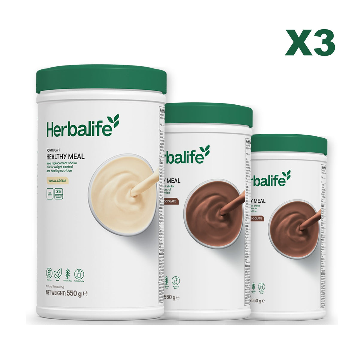 Formula 1 Vanilla plus 2 flavours of your choice - Chocolate / Chocolate