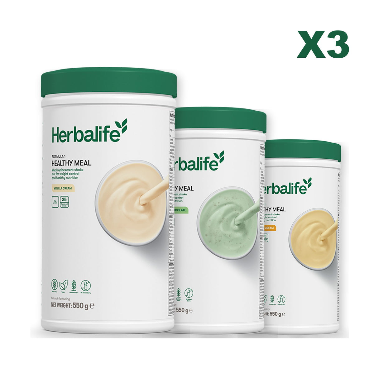 Formula 1 Vanilla plus 2 flavours of your choice - Mint Chocolate / Banana Cream