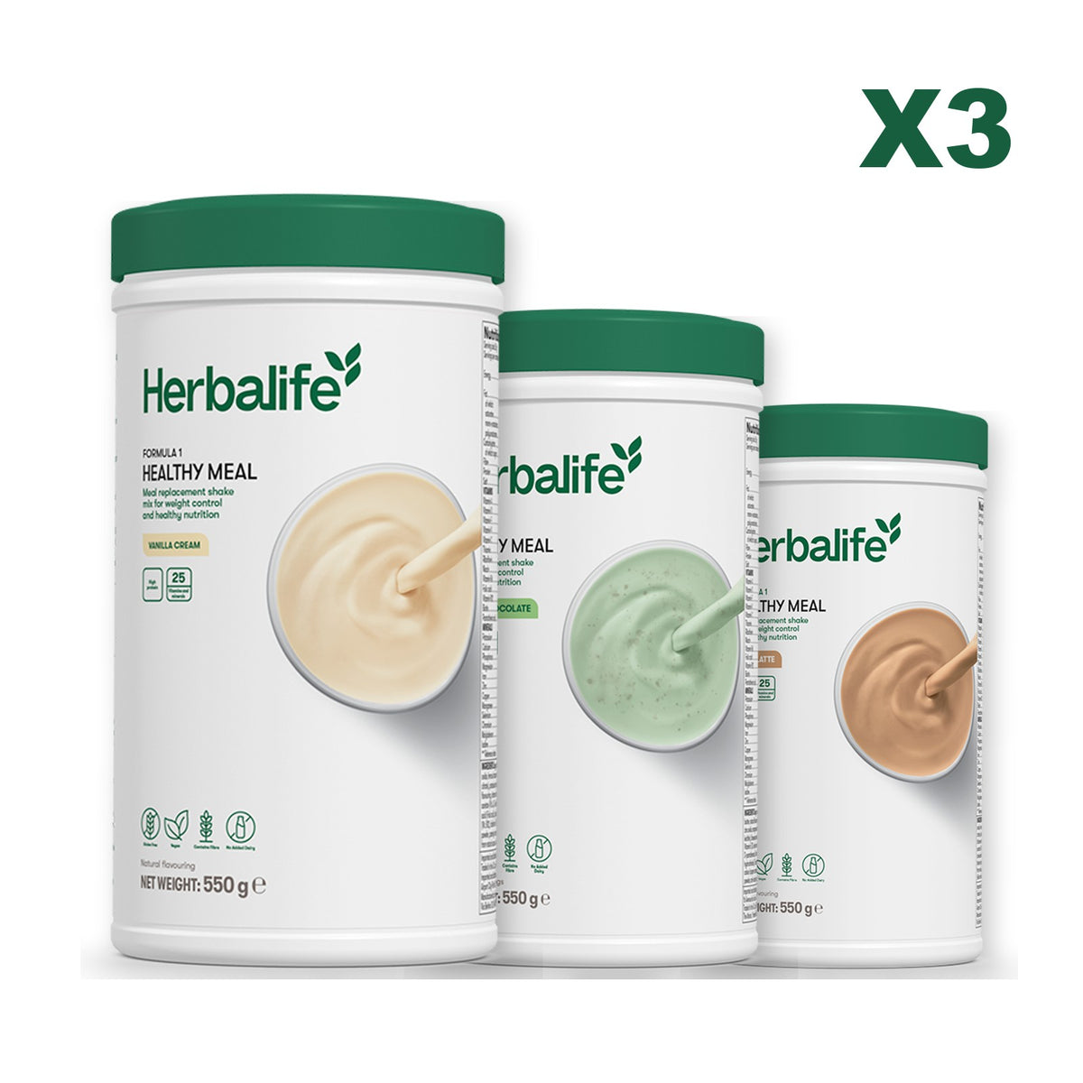 Formula 1 Vanilla plus 2 flavours of your choice - Mint Chocolate / Cafe Latte