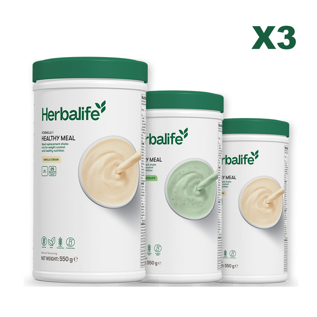 Formula 1 Vanilla plus 2 flavours of your choice - Mint Chocolate / Vanilla