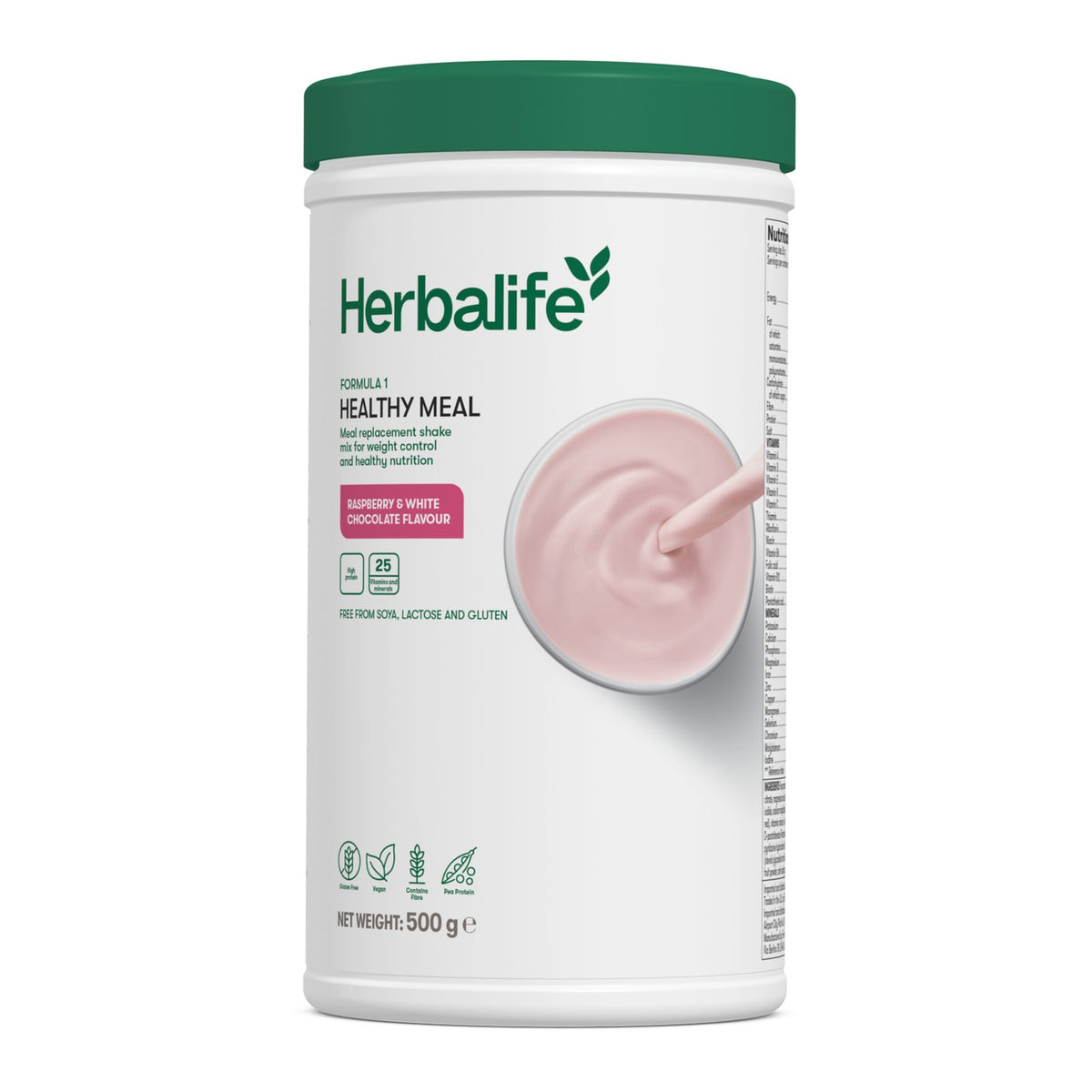 Formula 1 Free From Raspberry and White Chocolate 500g - new Herbalife packaging - Lose Weight Feel Great