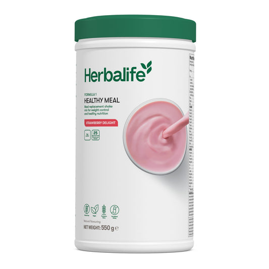Formula 1 Nutritional Shake Mix Strawberry Delight 550g - new Herbalife packaging - Lose Weight Feel Great