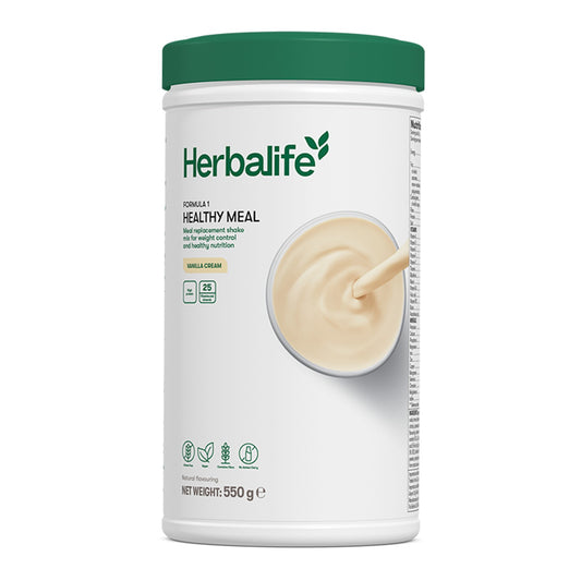 Formula 1 Healthy Meal Vanilla Cream 550g - new Herbalife packaging - Lose Weight Feel Great