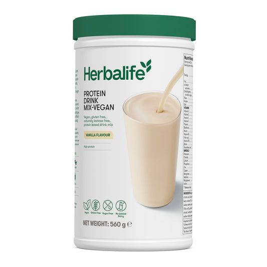 Protein Drink Mix Vegan Vanilla 560g - new Herbalife packaging - Lose Weight Feel Great
