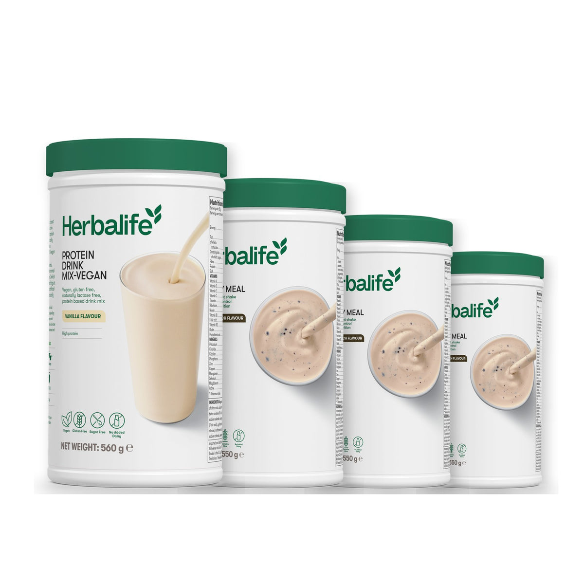 Protein Drink Mix + x3 F1 Shakes - COOKIE CRUNCH + 2 Flavours of Your Choice with Vegan Protein Drink Mix - Cookie Crunch / Cookie Crunch