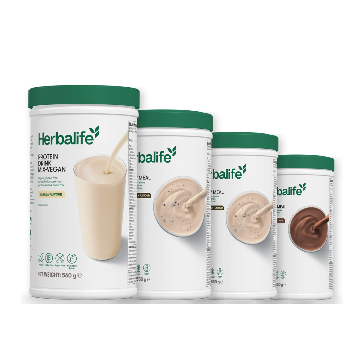 Protein Drink Mix + x3 F1 Shakes - COOKIE CRUNCH + 2 Flavours of Your Choice with Vegan Protein Drink Mix - Cookie Crunch / Chocolate