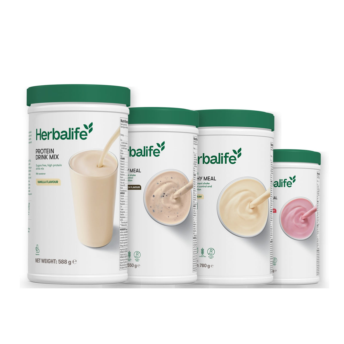 Protein Drink Mix with Formula 1 Cookie Crunch plus 2 flavours of your choice - Vanilla (Large 780g) / Strawberry