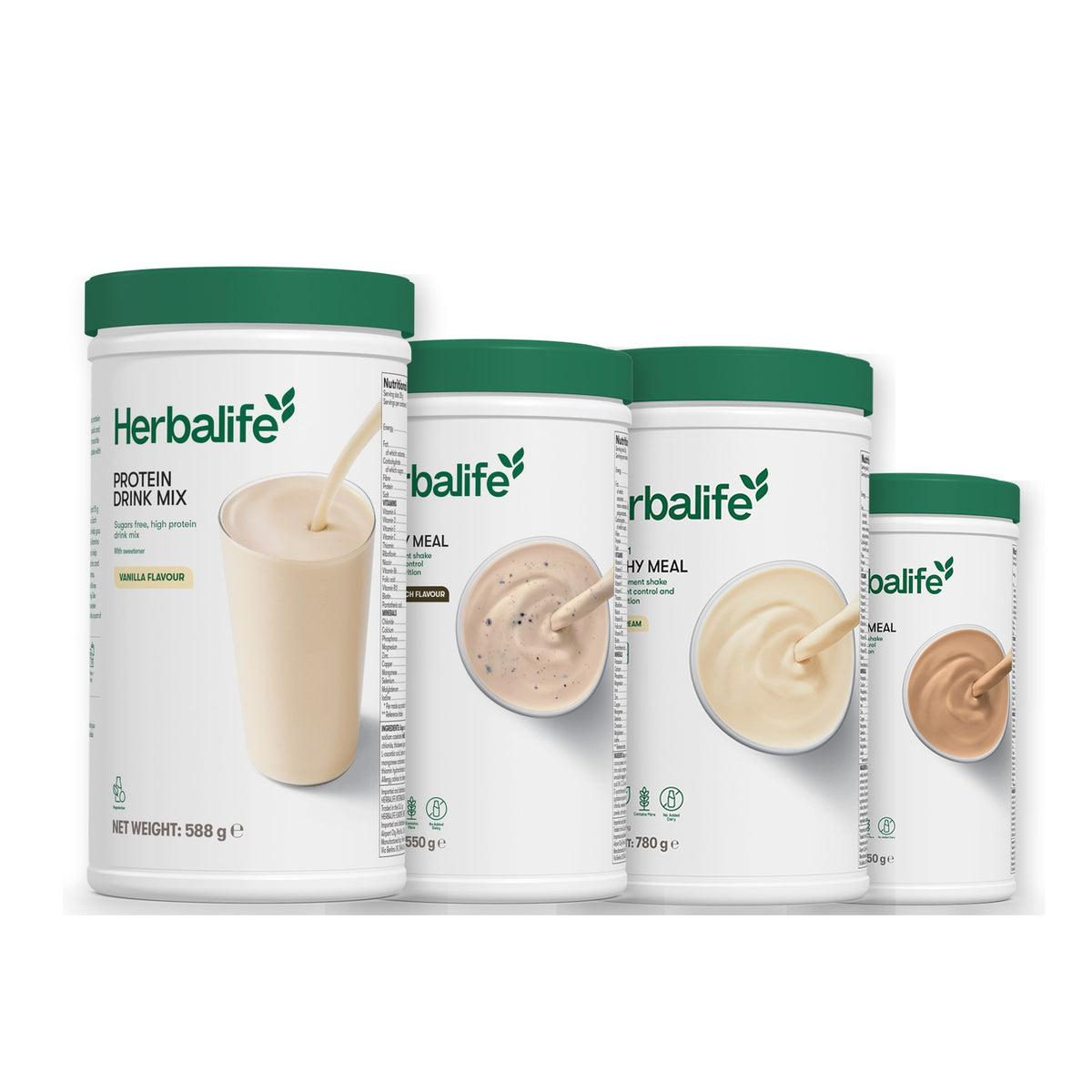 Protein Drink Mix with Formula 1 Cookie Crunch plus 2 flavours of your choice - Vanilla (Large 780g) / Cafe Latte
