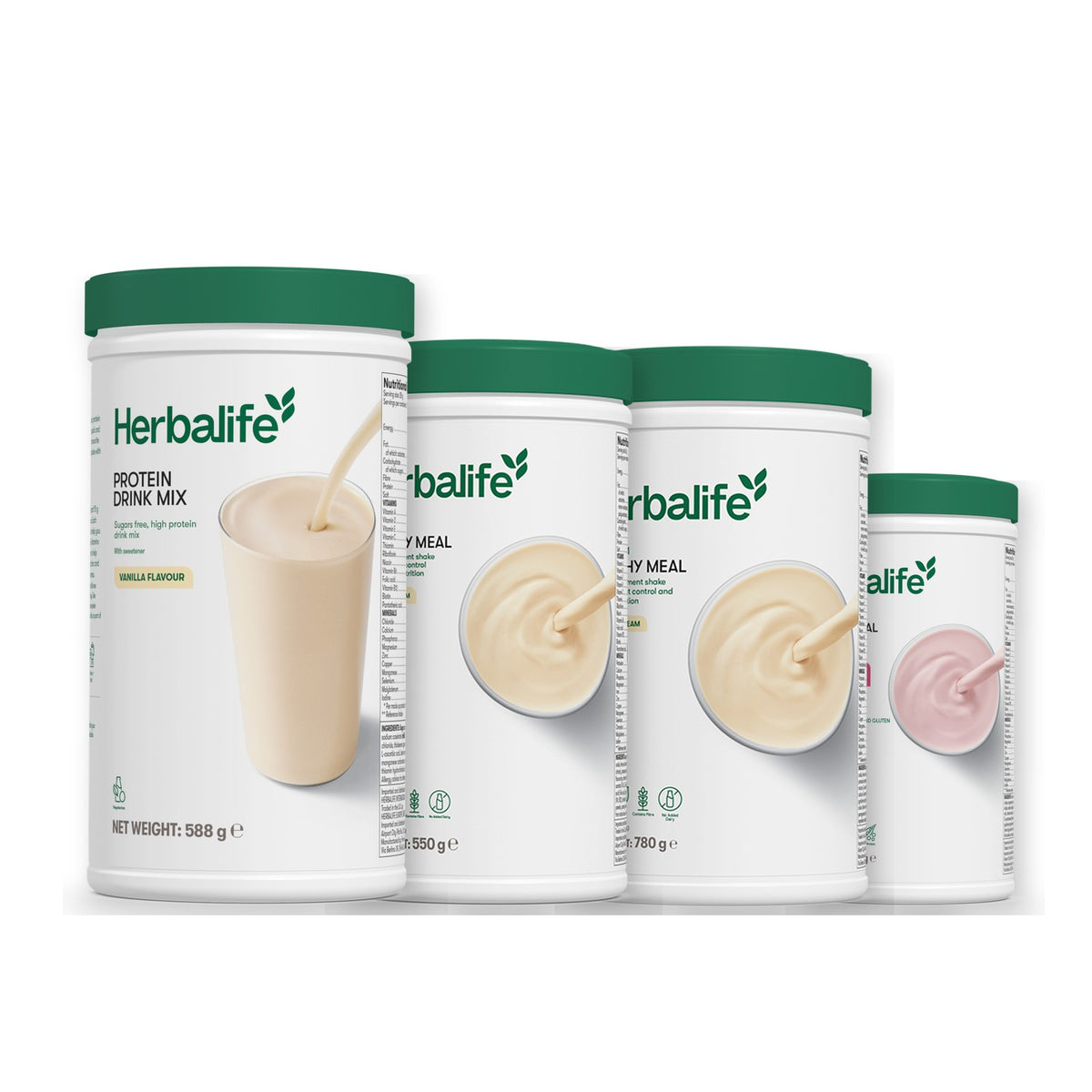 Protein Drink Mix with Formula 1 Vanilla plus 2 flavours of your choice - Vanilla (Large 780g) / Free From Raspberry & White Chocolate
