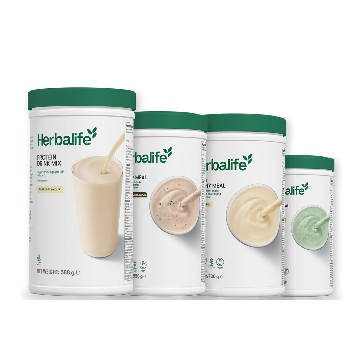 Protein Drink Mix with Formula 1 Cookie Crunch plus 2 flavours of your choice - Vanilla (Large 780g) / Mint Chocolate
