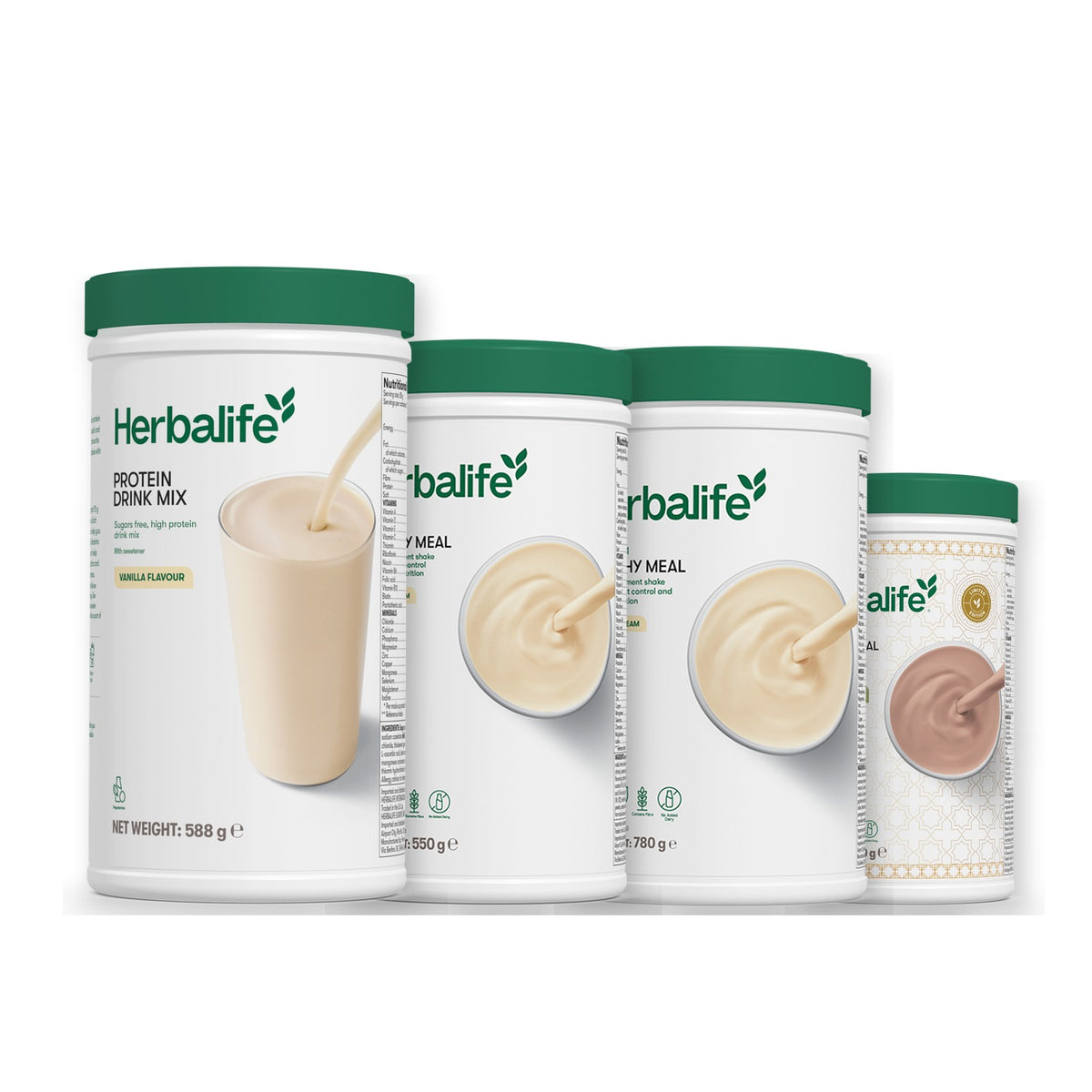 Protein Drink Mix with Formula 1 Vanilla plus 2 flavours of your choice - Vanilla (Large 780g) / Dubai Style Chocolate