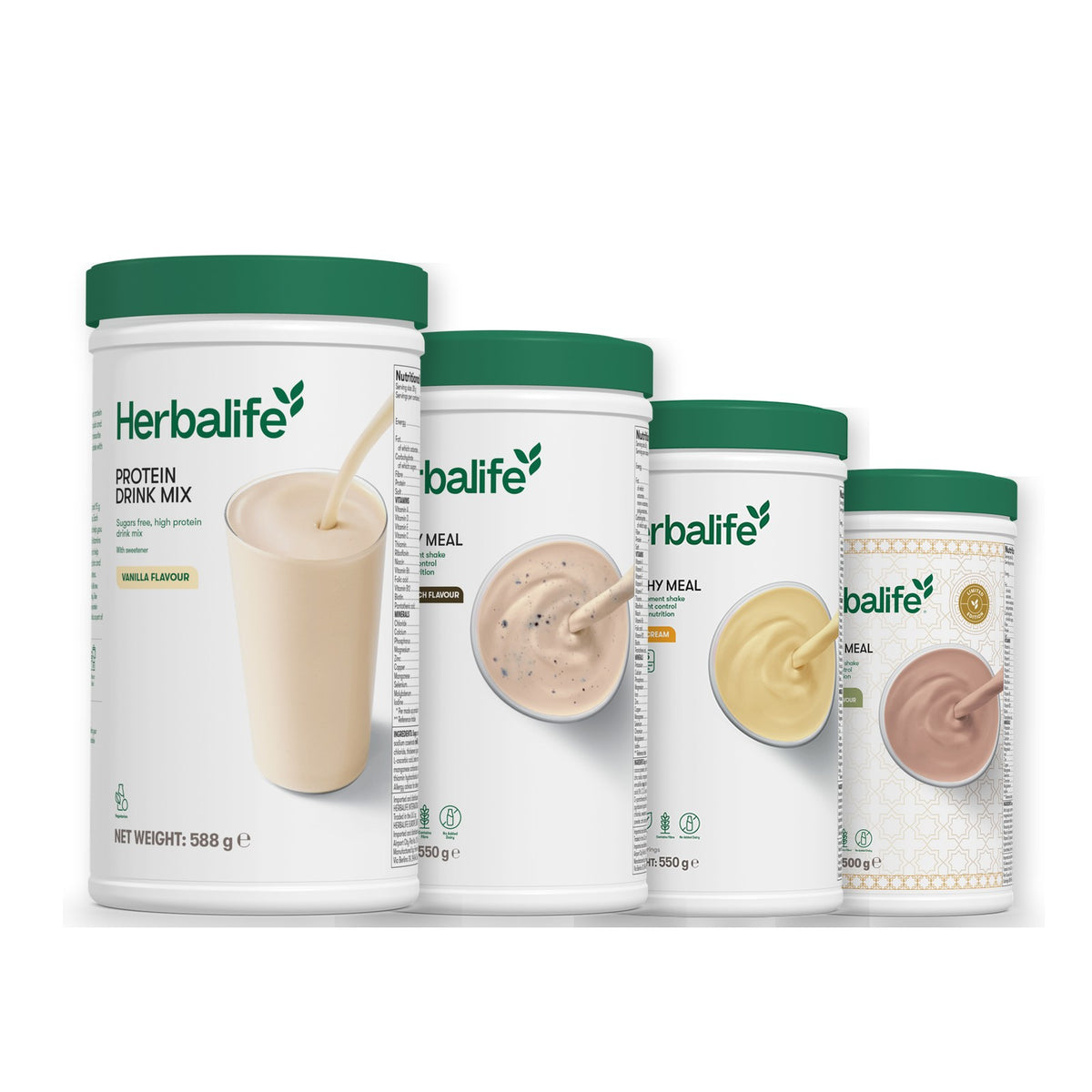 Protein Drink Mix with Formula 1 Cookie Crunch plus 2 flavours of your choice - Banana Cream / Dubai Style Chocolate