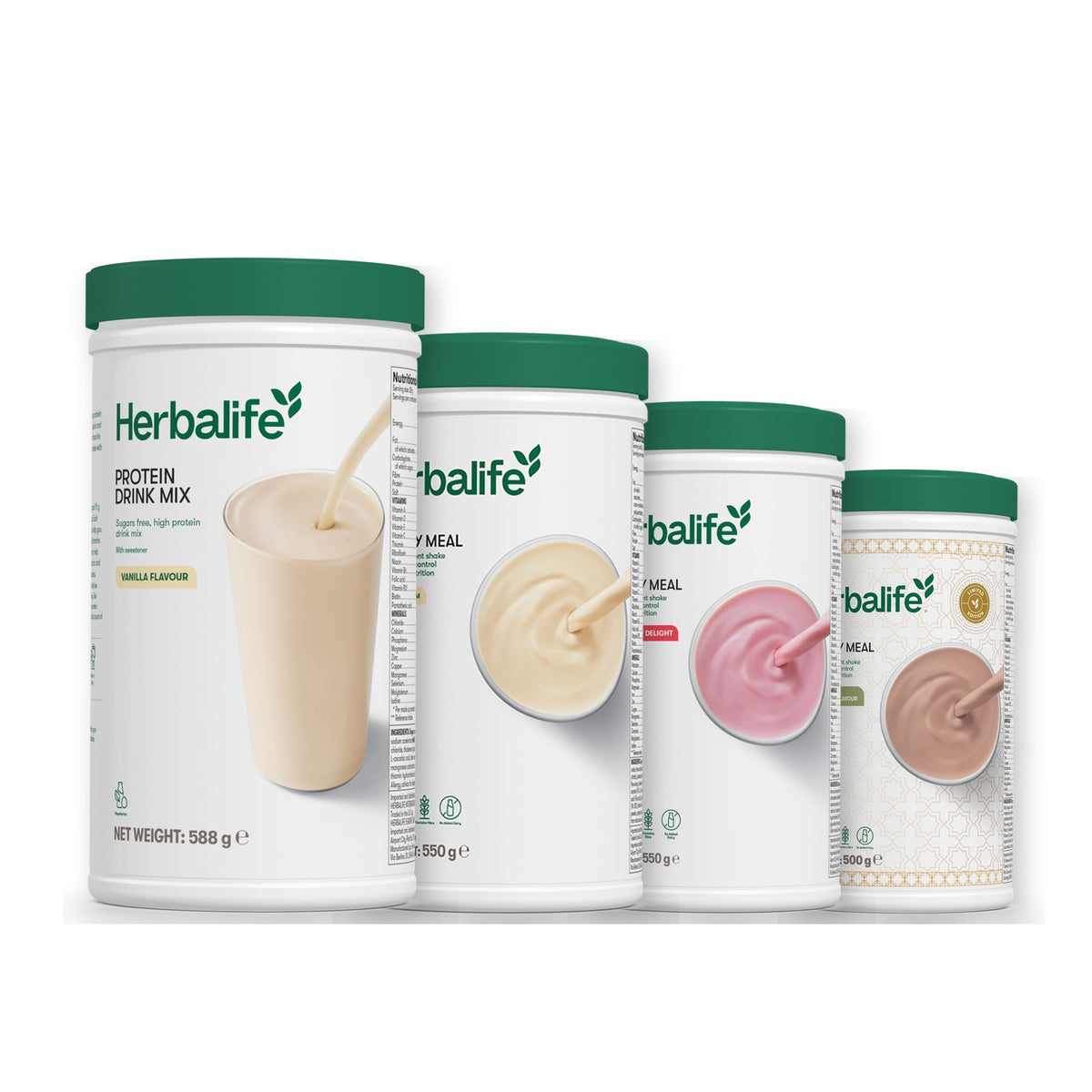 Protein Drink Mix with Formula 1 Vanilla plus 2 flavours of your choice - Strawberry / Dubai Style Chocolate
