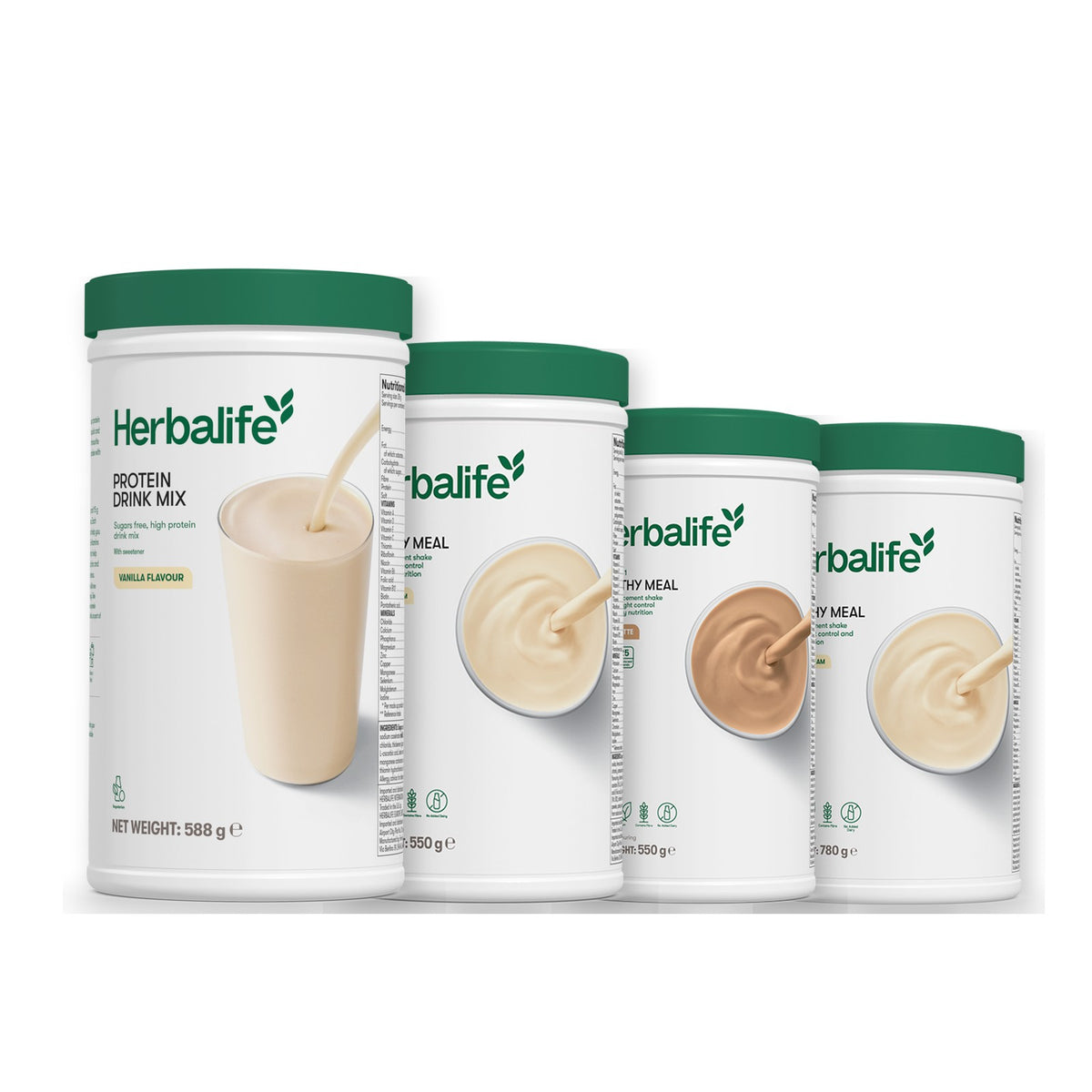 Protein Drink Mix with Formula 1 Vanilla plus 2 flavours of your choice - Cafe Latte / Vanilla (Large 780g)