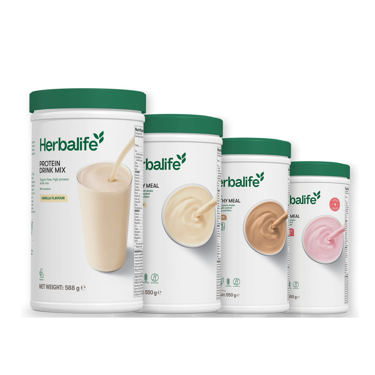 Protein Drink Mix with Formula 1 Vanilla plus 2 flavours of your choice - Cafe Latte / Strawberry Watermelon