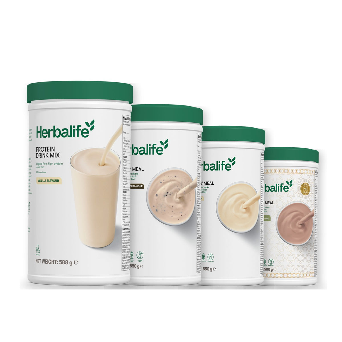 Protein Drink Mix with Formula 1 Cookie Crunch plus 2 flavours of your choice - Vanilla / Dubai Style Chocolate