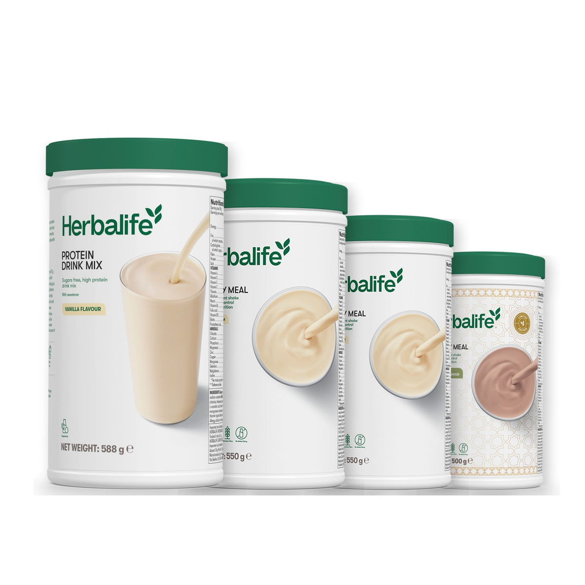 Protein Drink Mix with Formula 1 Vanilla plus 2 flavours of your choice - Vanilla / Dubai Style Chocolate