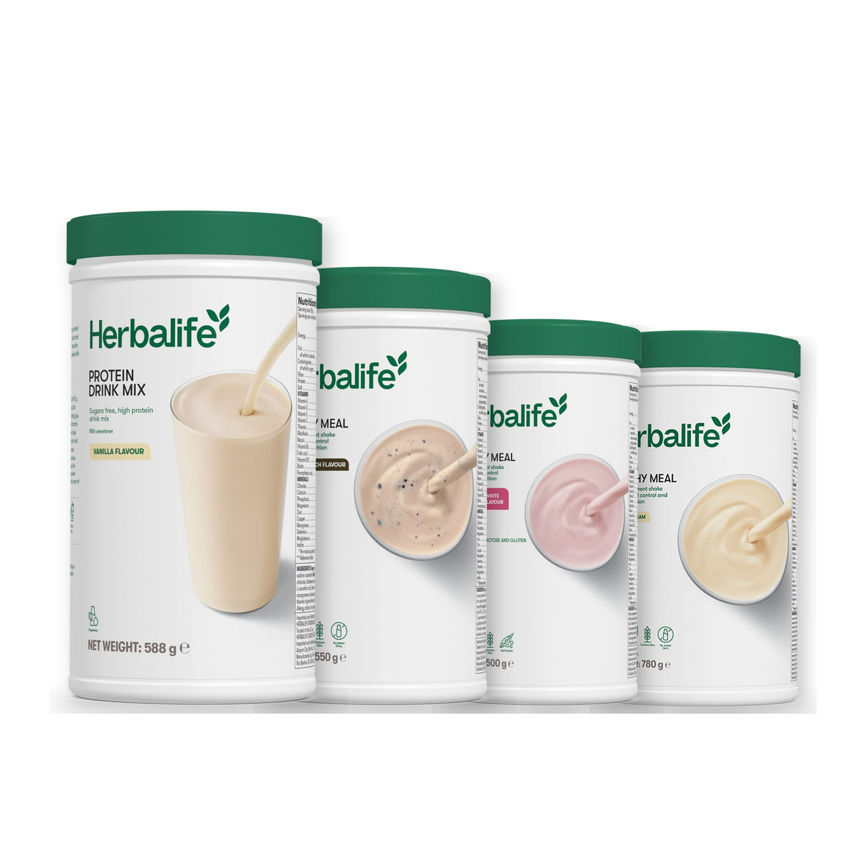 Protein Drink Mix with Formula 1 Cookie Crunch plus 2 flavours of your choice - Free From Raspberry & White Chocolate / Vanilla (Large 780g)