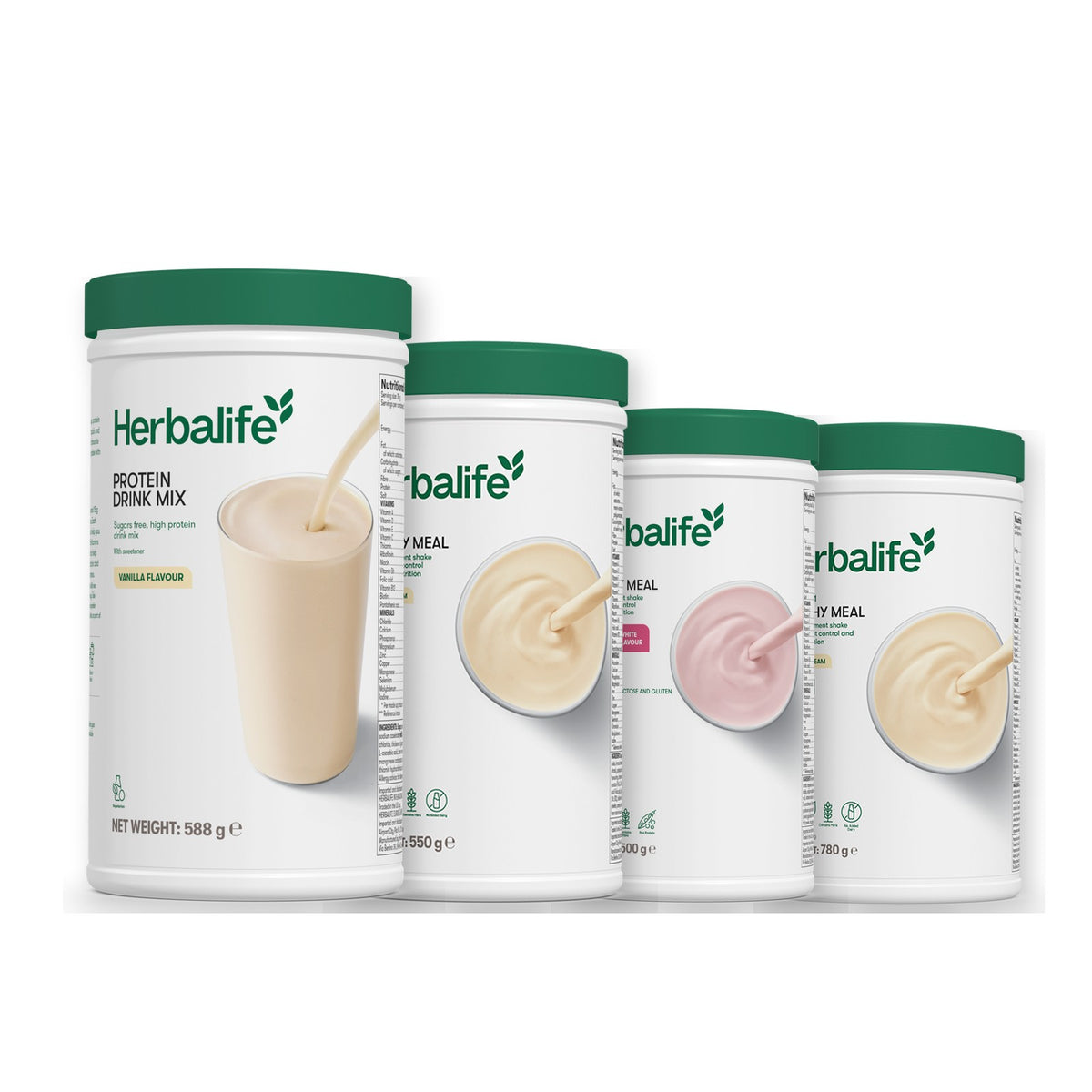 Protein Drink Mix with Formula 1 Vanilla plus 2 flavours of your choice - Free From Raspberry & White Chocolate / Vanilla (Large 780g)