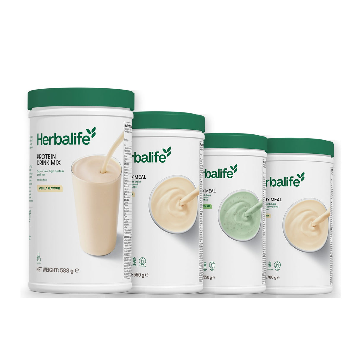Protein Drink Mix with Formula 1 Vanilla plus 2 flavours of your choice - Mint Chocolate / Vanilla (Large 780g)