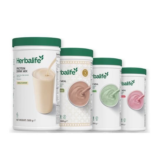 Protein Drink Mix with Formula 1 Dubai Style Chocolate plus 2 flavours of your choice - Mint Chocolate / Strawberry