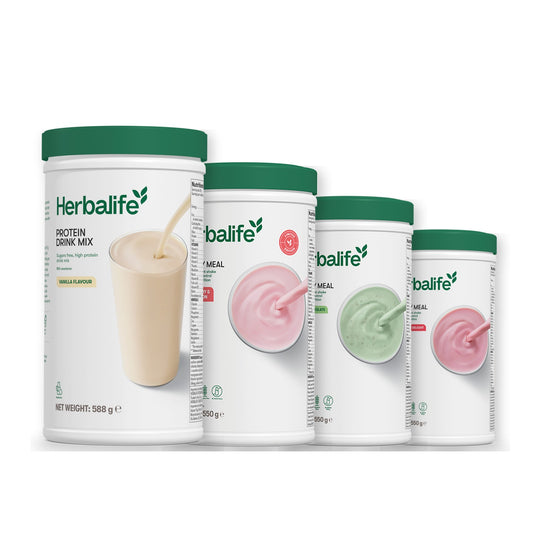 Protein Drink Mix with Formula 1 Strawberry Watermelon plus 2 flavours of your choice - Mint Chocolate / Strawberry