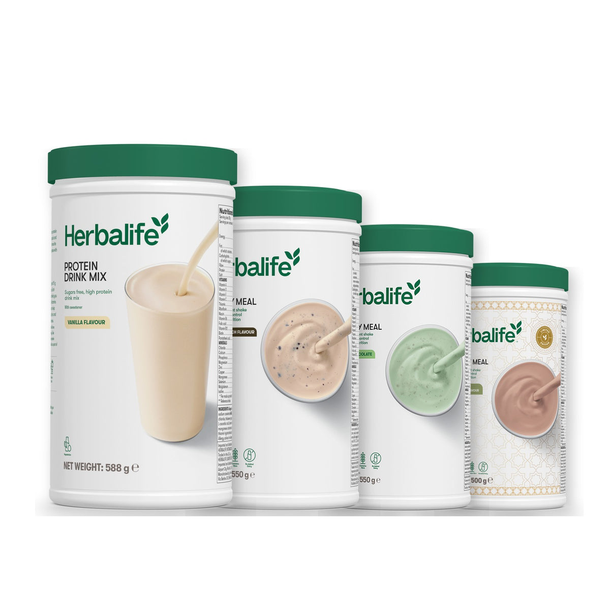 Protein Drink Mix with Formula 1 Cookie Crunch plus 2 flavours of your choice - Mint Chocolate / Dubai Style Chocolate