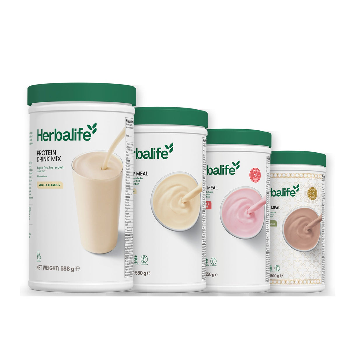 Protein Drink Mix with Formula 1 Vanilla plus 2 flavours of your choice - Strawberry Watermelon / Dubai Style Chocolate