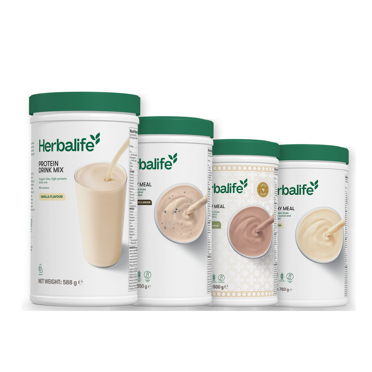 Protein Drink Mix with Formula 1 Cookie Crunch plus 2 flavours of your choice - Dubai Style Chocolate / Vanilla (Large 780g)