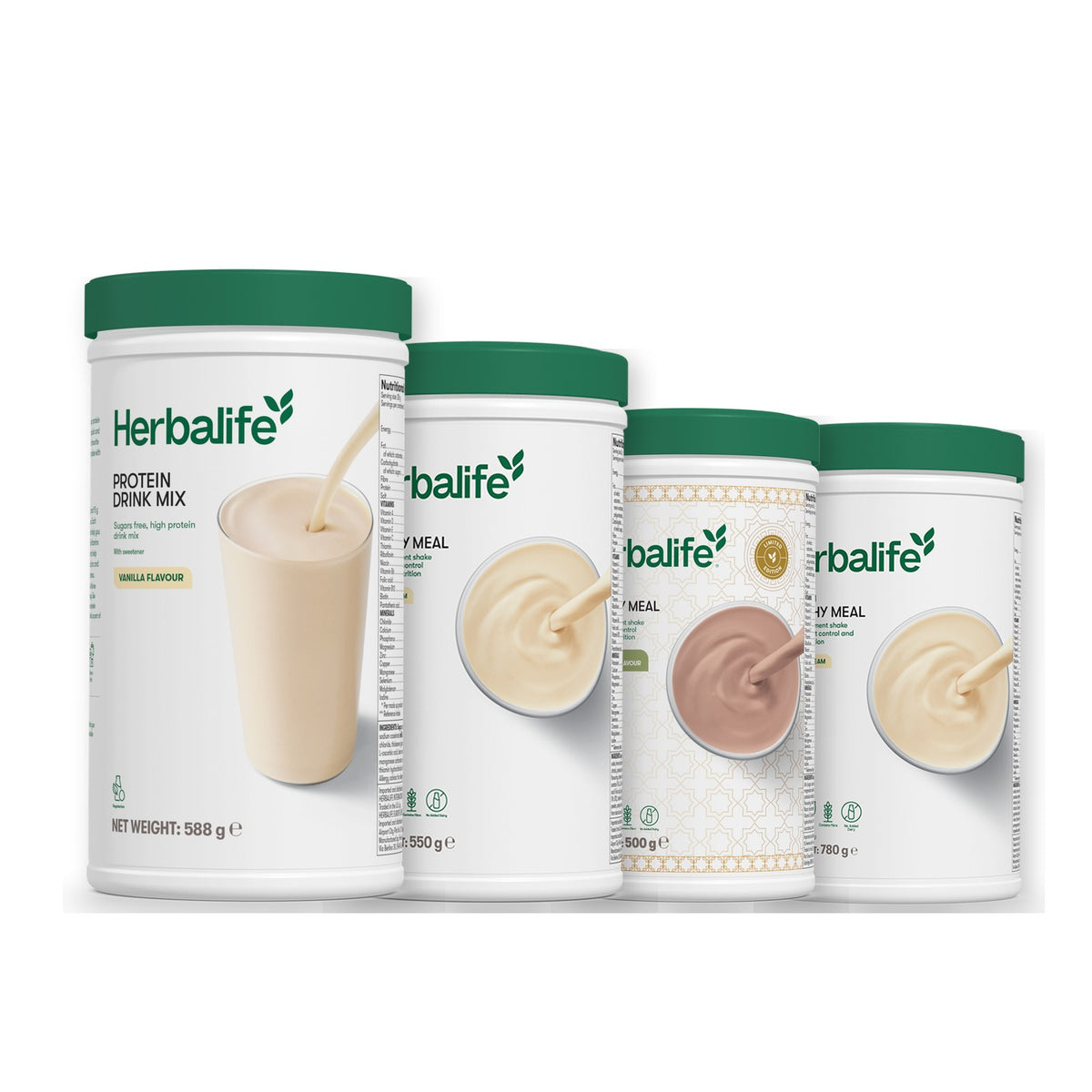 Protein Drink Mix with Formula 1 Vanilla plus 2 flavours of your choice - Dubai Style Chocolate / Vanilla (Large 780g)