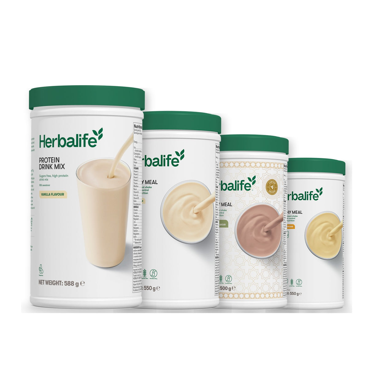 Protein Drink Mix with Formula 1 Vanilla plus 2 flavours of your choice - Dubai Style Chocolate / Banana Cream