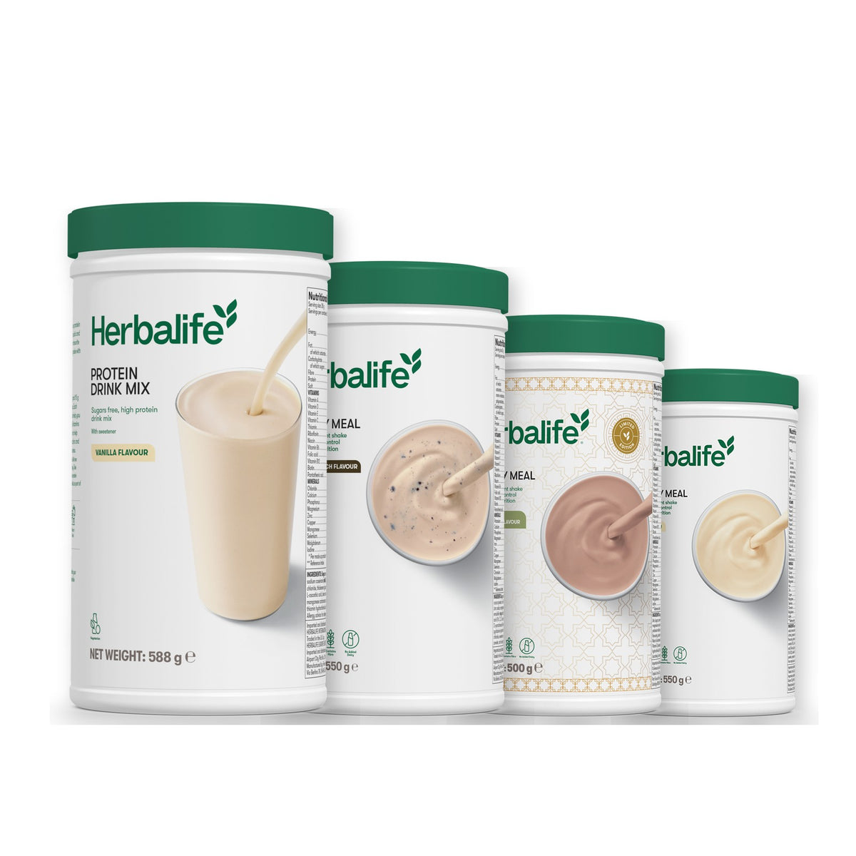 Protein Drink Mix with Formula 1 Cookie Crunch plus 2 flavours of your choice - Dubai Style Chocolate / Vanilla