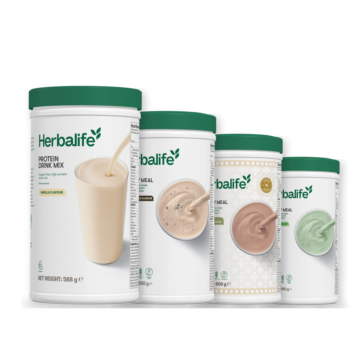 Protein Drink Mix with Formula 1 Cookie Crunch plus 2 flavours of your choice - Dubai Style Chocolate / Mint Chocolate