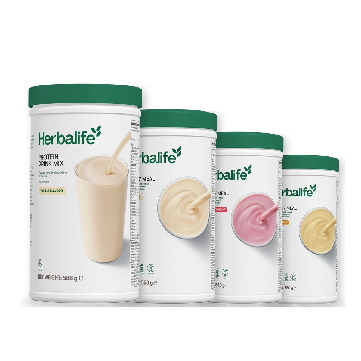 Protein Drink Mix with Formula 1 Vanilla plus 2 flavours of your choice - Strawberry / Banana Cream