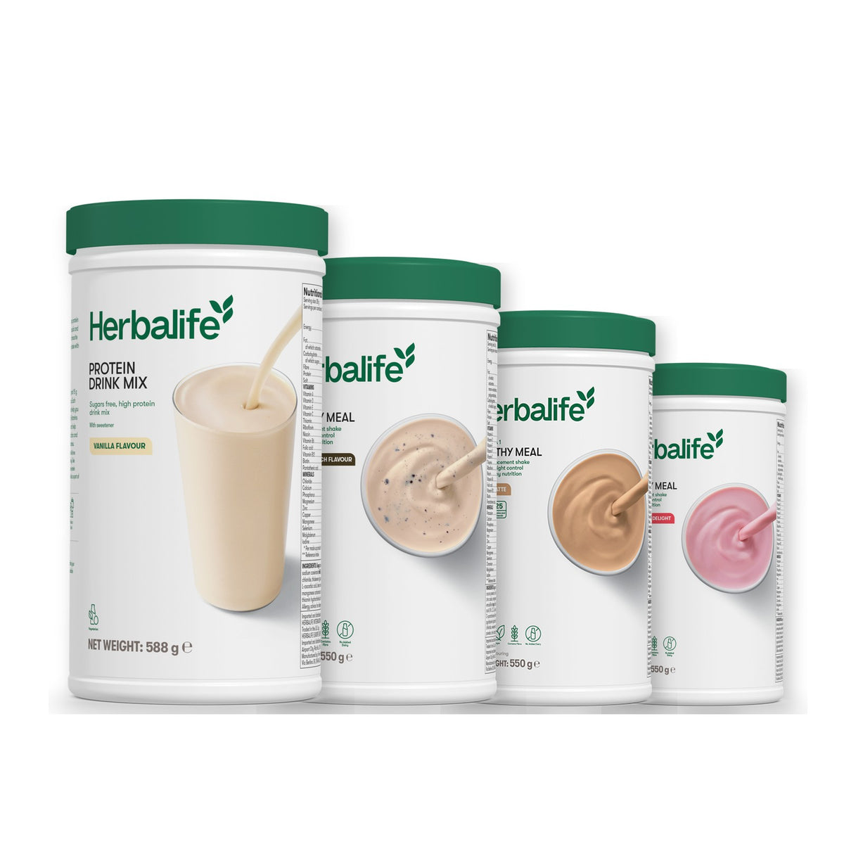 Protein Drink Mix with Formula 1 Cookie Crunch plus 2 flavours of your choice - Cafe Latte / Strawberry