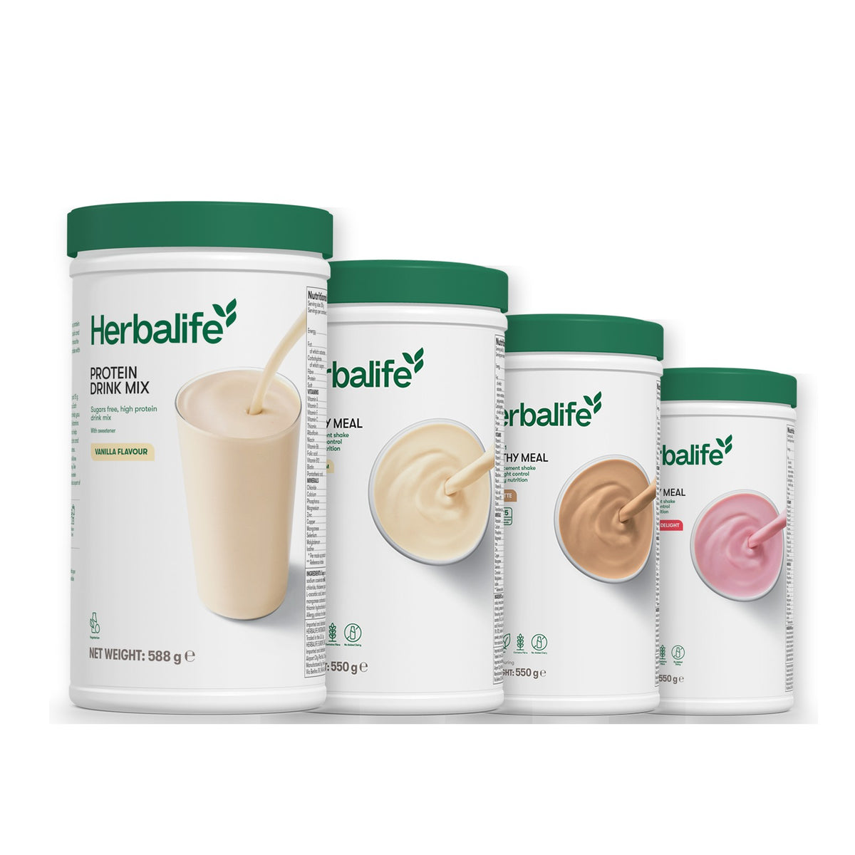 Protein Drink Mix with Formula 1 Vanilla plus 2 flavours of your choice - Cafe Latte / Strawberry