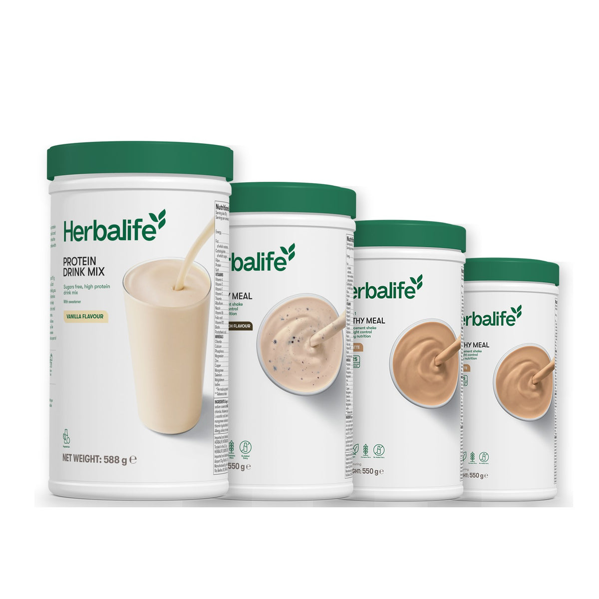 Protein Drink Mix with Formula 1 Cookie Crunch plus 2 flavours of your choice - Cafe Latte / Cafe Latte