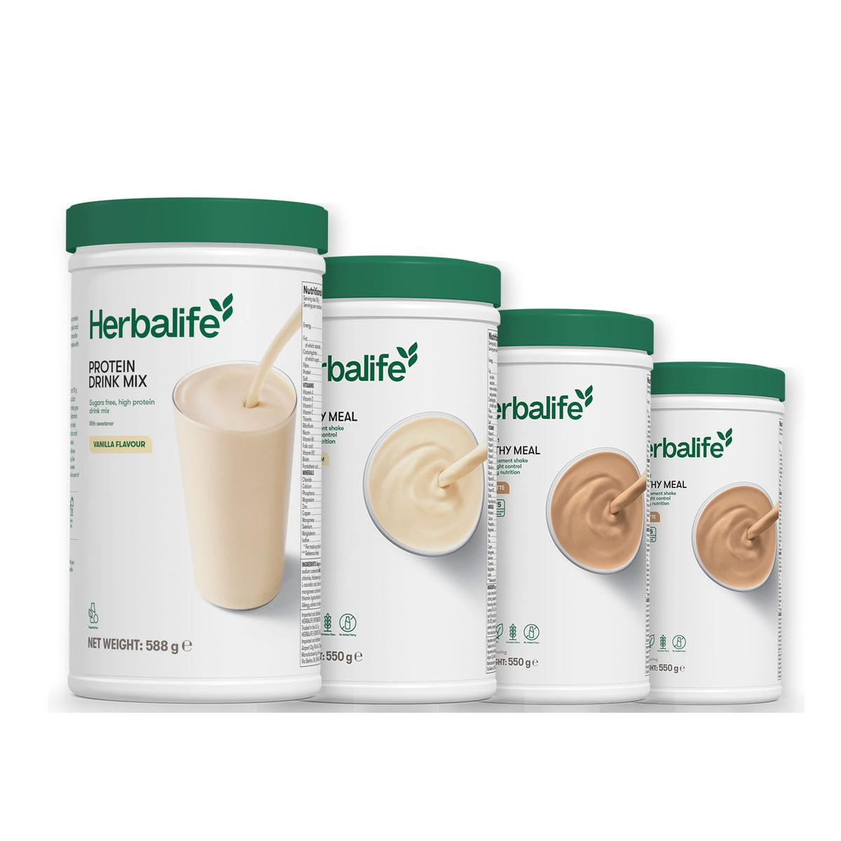 Protein Drink Mix with Formula 1 Vanilla plus 2 flavours of your choice - Cafe Latte / Cafe Latte